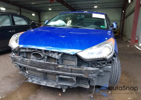 2013 Hyundai Veloster Turbo W/Black z USA, uszkodzony, nr VIN KMHTC6AE2DU106462